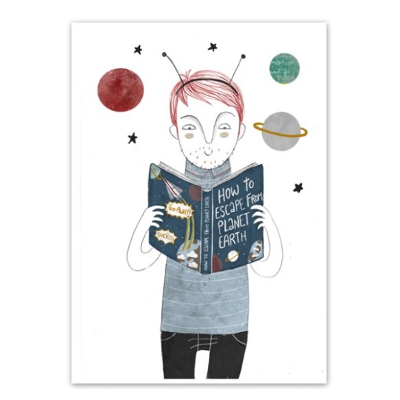Ilustración Nuria Diaz How to escape planet earth